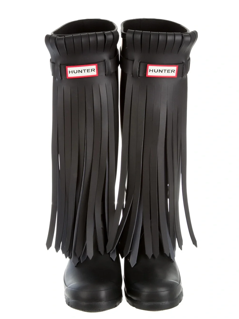 *rare* Hunter Green Tall Rain Boots with Tassles